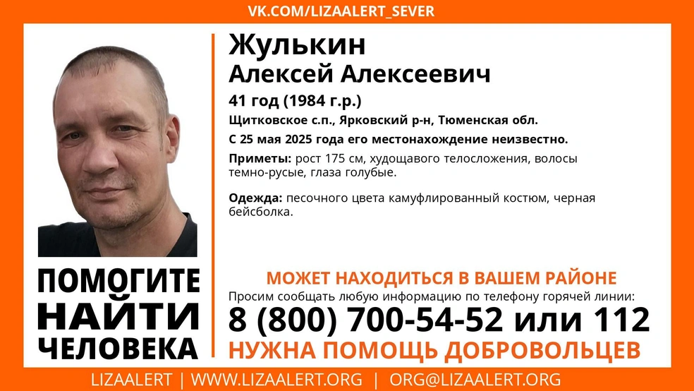 Источник: Поисковый отряд «ЛизаАлерт» Тюменской области / Vk.com