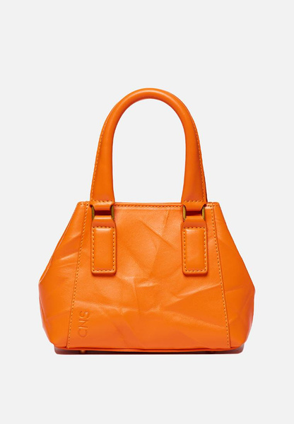 Оранжевая сумка с «заломами»