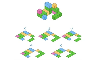 Шок-задача на умение мыслить в 3D, как выглядит эта фигура сверху?