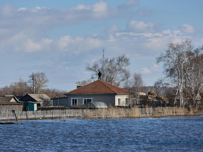 Спасатели обходят все домовладения, чтобы определить точное число отрезанных домов. | Источник: Александр Ощепков / NGS.RU