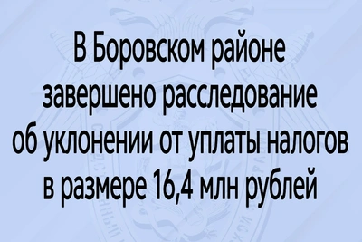 В Боровском районе завершено расследование налогового дела