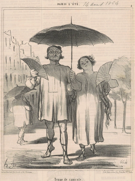 Оноре Домье (1808–1879), «Наряды во время жары». | Источник: wikipedia