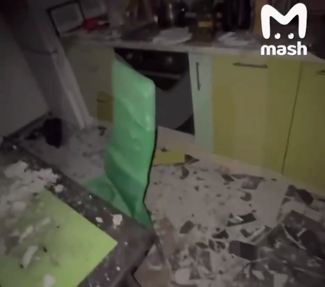 Так выглядит квартира после пожара | Источник: Mash / Telegram