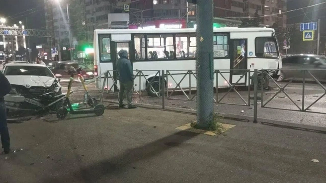 Маршрутчик нарушил правила | Источник: ТК Краснодар / T.me