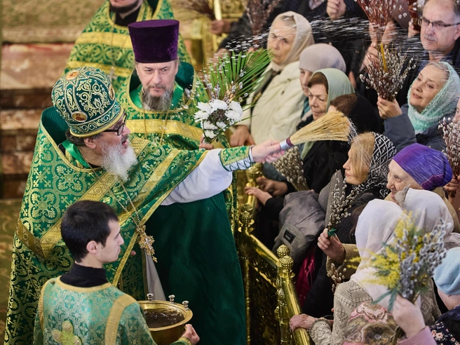 Вербное воскресенье предваряет Страстную неделю, когда вспоминают события из жизни Иисуса Христа. | Источник: Александр Ощепков / NGS.RU