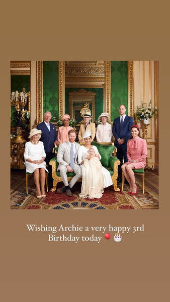 Королевская семья с принцем Гарри, Меган Маркл и Арчи фото