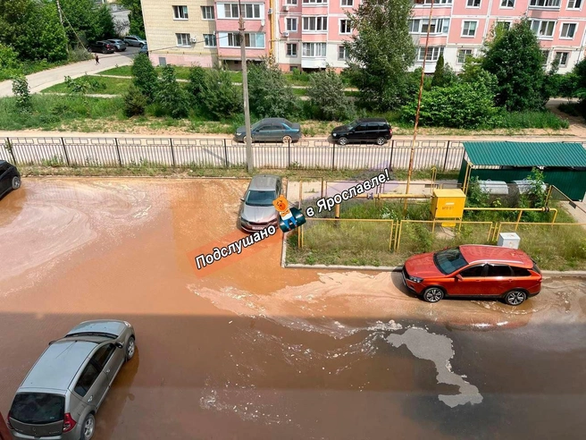 Автомобилисты пытаются спасти машины | Источник: Подслушано в Ярославле! (18+) / Telegram