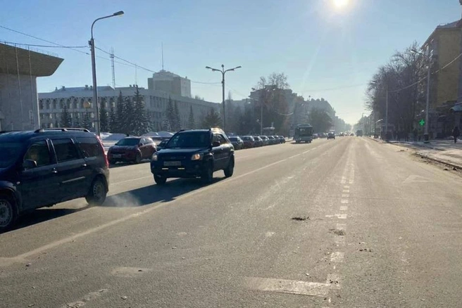 Всё произошло в центре города | Источник: ГИБДД по РБ
