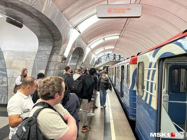 В поезде на Люблинско-Дмитровской линии метро пошел дым | Источник: Екатерина Рябчук / MSK1.RU