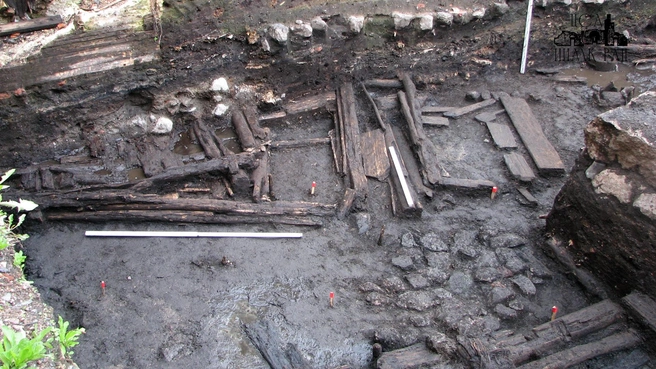 Раскопки ИИМК РАН у Дома купеческой гильдии в Выборге | www.fontanka.ru