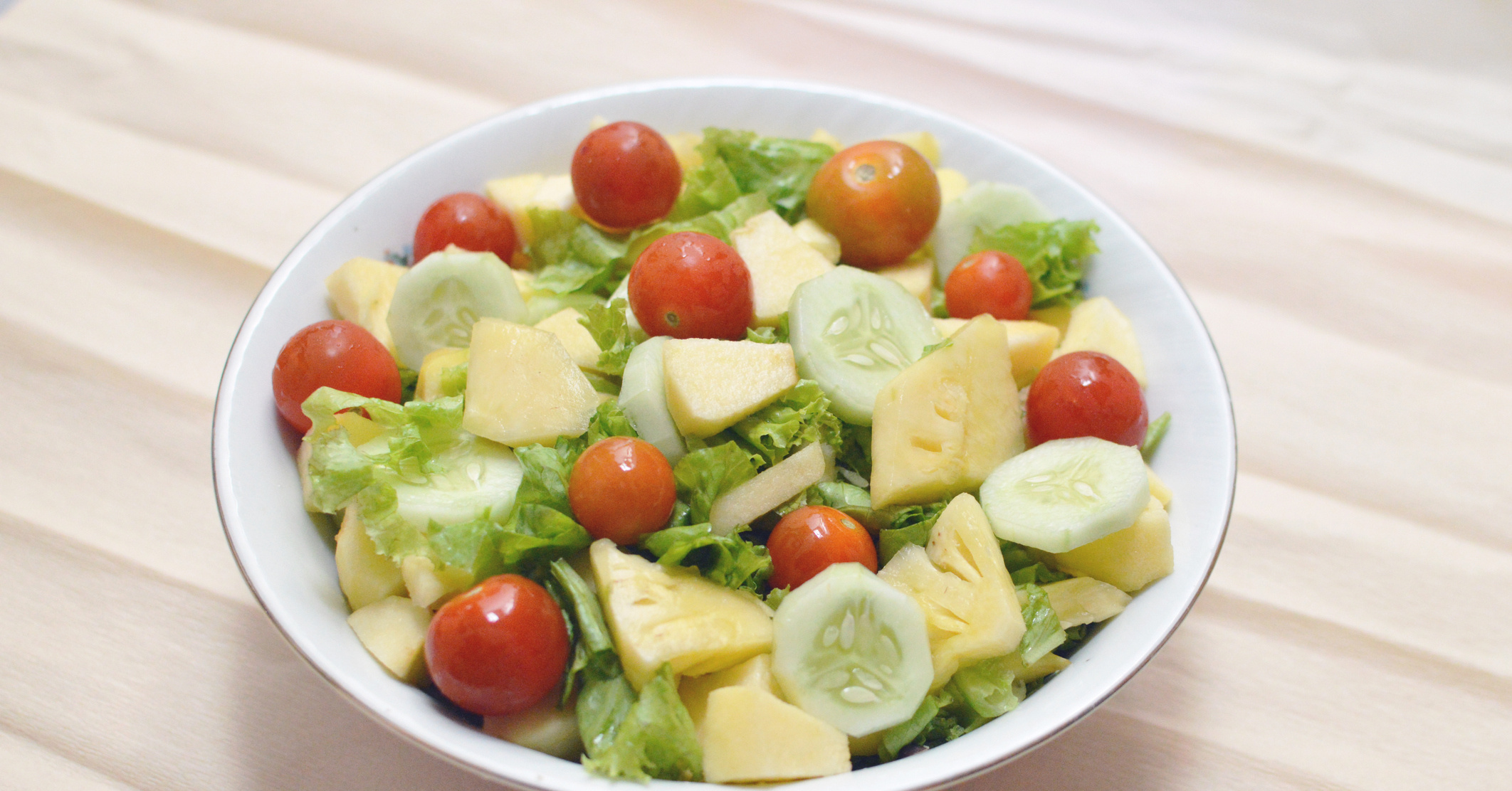 Салат с огурцами и яблоками рецепт Рецепты