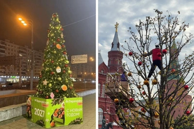 Жители Москвы раскритиковали ранние новогодние украшения