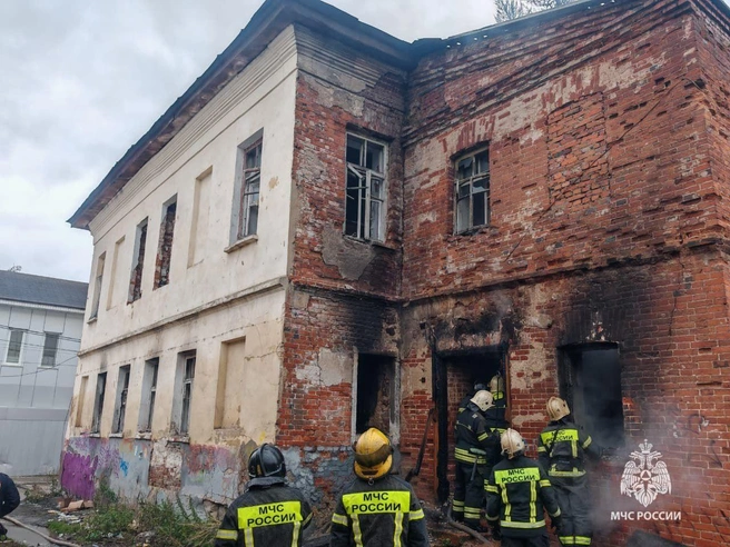 Здание после ликвидации пожара | Источник: МЧС России