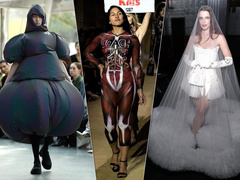 Протест в мусорном мешке, Джулия Фокс в свадебном платье и голый бунт — почему Неделя моды стала символом кринжа
