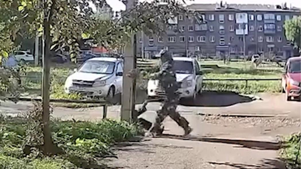Житель Башкирии отобрал собаку у 82-летней пенсионерки и несколько раз ударил животное об столб — видео