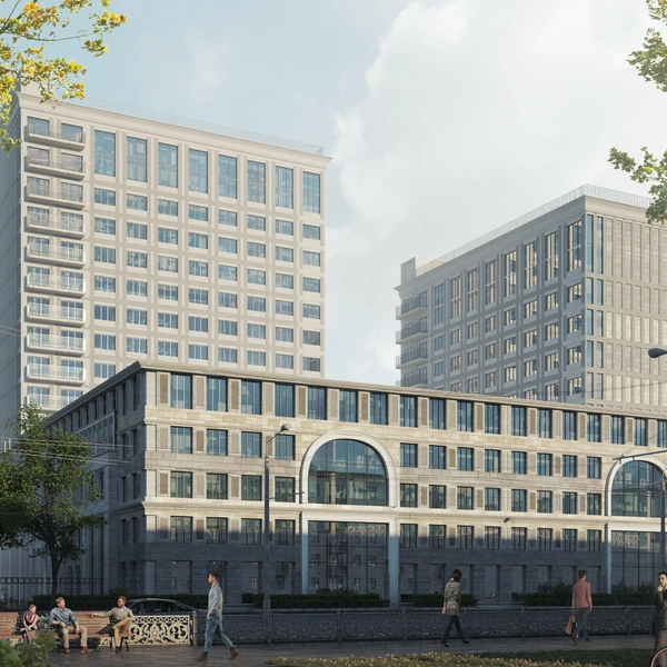 Так выглядела концепция комплекса в 2021 году. Новая концепция выглядит примерно так же | Источник: студия «КиФ»