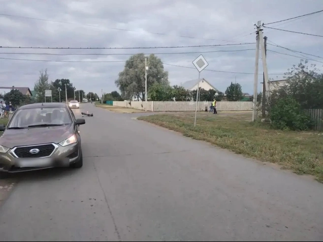 В Нежинке под машину попал подросток на электросамокате | Источник: УМВД России по Оренбургской области