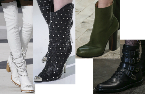 Обувь на моделях с показов AW-2013/2014: Chanel, Versace, Celine, Saint Laurent