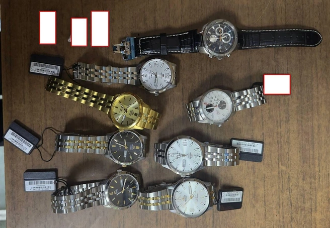 Стоимость всех украденных часов — более 175 тысяч | Источник: Полиция Заполярья / T.me