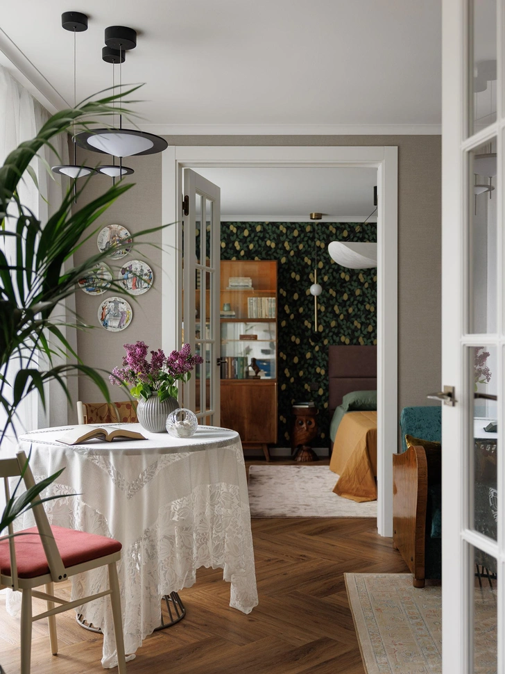 Винтаж и цвет: квартира 49 м&sup2; в Санкт-Петербурге под сдачу