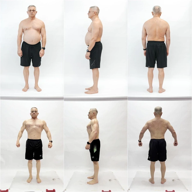 Благодаря тренировкам Владимиру удалось добиться впечатляющих результатов | Источник: Рошди Ахмед Хусейн, «Сибирская трансформация»