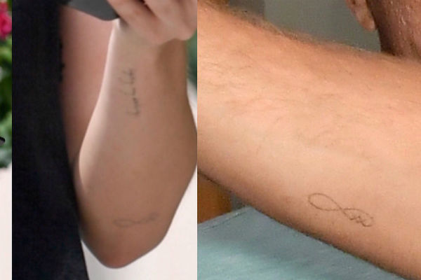 Дакота и Крис набили на руке одинаковые татуировки