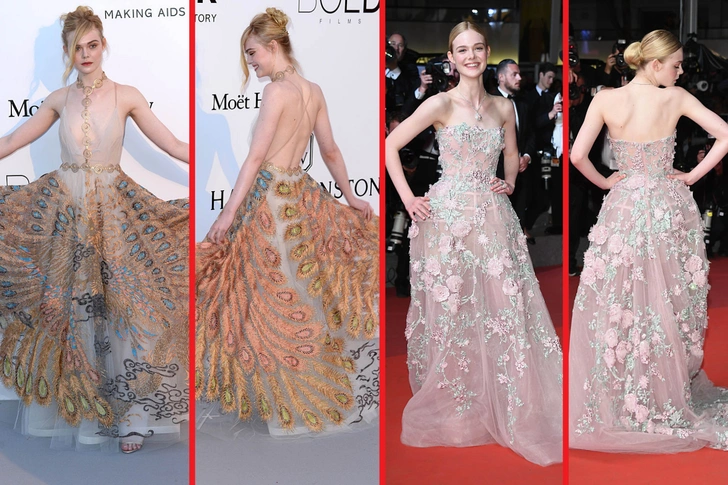 Эль Фаннинг на благотворительном вечере amfAR / Эль Фаннинг на премьере фильма «Неоновый демон»  | Источник: gettyimages.com
