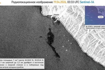 Нефтяное пятно 10 000 кв.м у Туапсе после атаки дронов