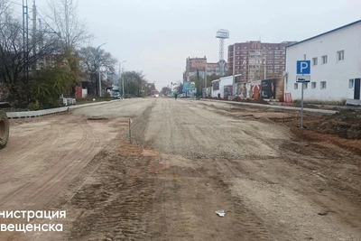 В Благовещенске завершают ремонт на ряде участков дорог