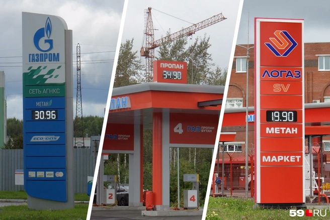 Традиционный срез ценников газомоторного топлива | Источник: Кирилл Хафизов / 59.RU