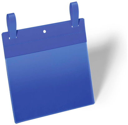 Карман для маркировки папок Durable 1749-07 40х125мм синий упак.50шт