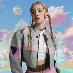 Прическа с косичками как у Юци из (G)I-DLE — яркая и трендовая укладка на весну 2025