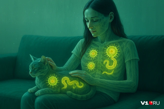 Незаметно проникающие внутрь паразиты опасны как для животных, так и для людей | Источник: Серафима Пантыкина / V1.RU