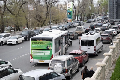 ДТП во Владивостоке создало многокилометровую пробку