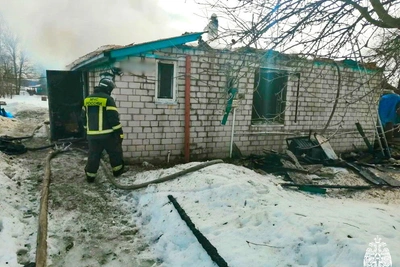 Дачный дом уничтожен пожаром в Ярцевском округе