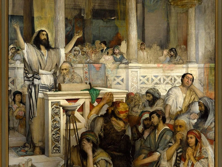 Мауриций Готтлиб. «Христос, проповедующий в Капернауме», 1878–1879. Национальный музей в Варшаве | Источник: Кшиштоф Вильчиньский / Национальный музей в Варшаве, через Викисклад