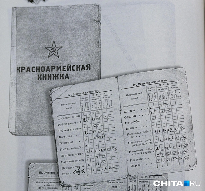 Красноармейская книжка в книге госархива | Источник: Олег Фёдоров / CHITA.RU