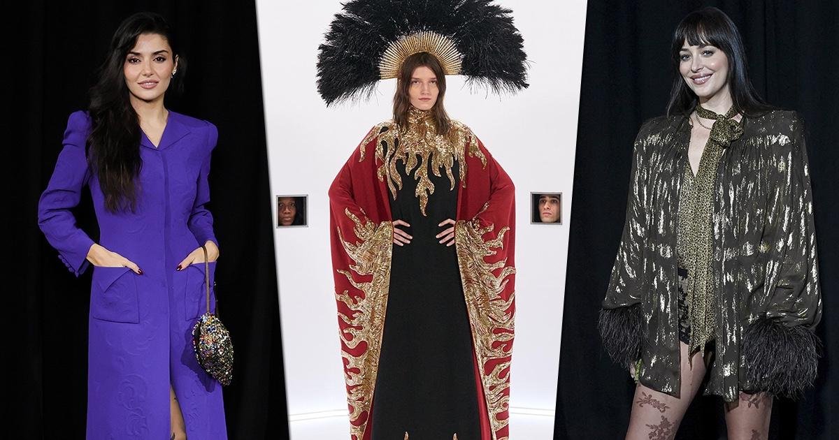 Русские модели в настоящем кутюре и звезды, подглядывающие за ними в окошки: как прошел показ Valentino