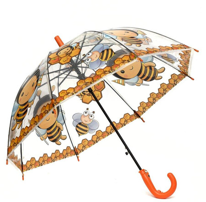Зонт детский матовый с брелоком. Пчёлки