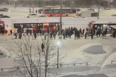 Пермяки пожаловались на автобусы №27 из-за снегопада