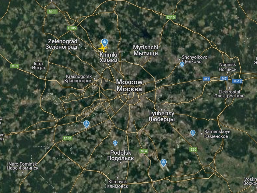 Источник: Flightradar24.com