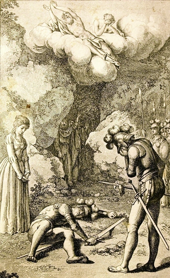 «Смерть Бальдра». Гравюра конца XVIII века | Источник: Saddhiyama, Public domain, via Wikimedia Commons