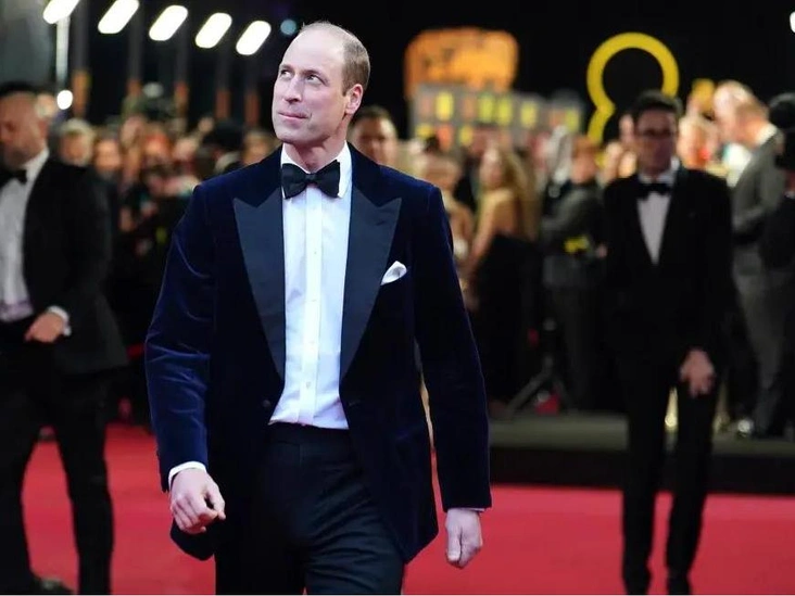 Принц Уильям на ковровой дорожке BAFTA 2024