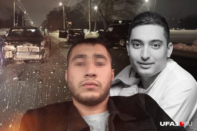 23-летний Юсуп Сатттаров (по центру) попал в СИЗО после ДТП, в котором погиб Тимур Мухаметьянов (справа) | Источник: Мария Романова / Городские медиа