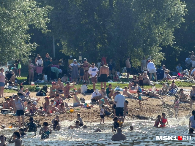 На одном из берегов свободных мест почти не осталось | Источник: Вера Борисова / MSK1.RU