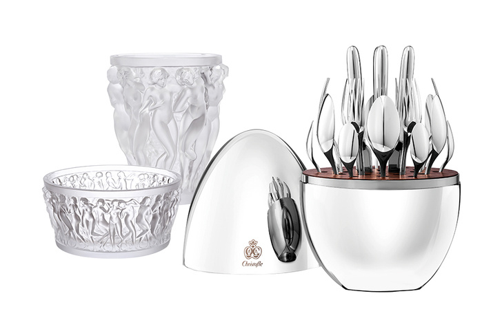 Парижский шик: объекты для свадебной сервировки от Lalique и Christofle