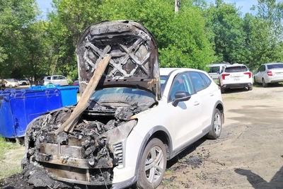 На пляже в Челябинске сгорел новый Haval многодетной мамы