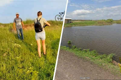 В Красноярске женщину с детьми прогнали от озера из-за частной территории