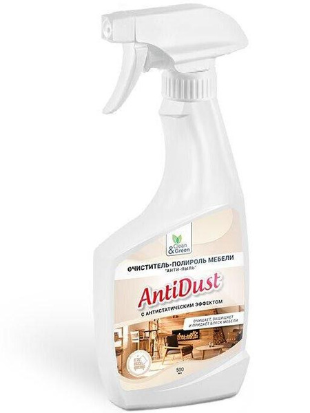 Полироль мебели Antidust, 500 мл., Clean & Green