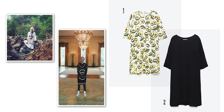 1. Футболка, Zara. 2. Футболка, Zara. | Источник: Инстаграм (запрещенная в России экстремистская организация)